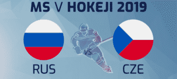 Česko vs Rusko - Mistrovství světa v ledním hokeji